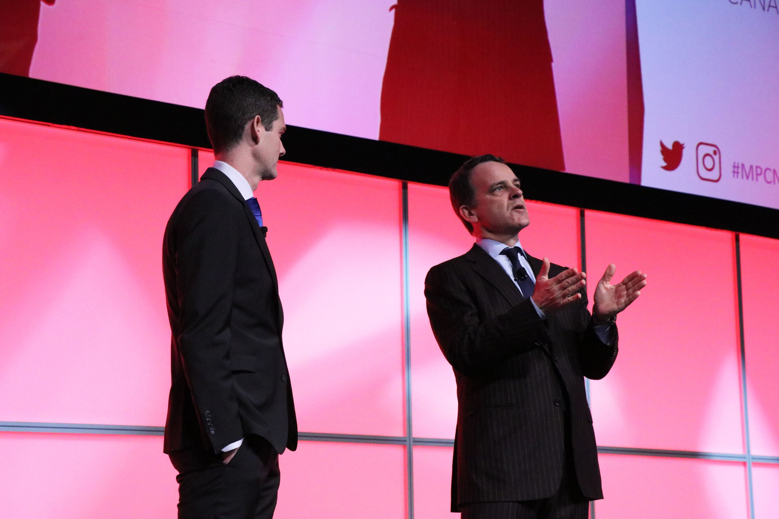 Paul Taylor and Evan Siddall at the MPC Conference