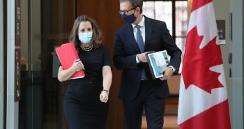 Deputy Prime Minister Freeland And Bank Of Canada Governor Macklem Hold News Conference