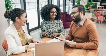 Couple applying for a mortgage