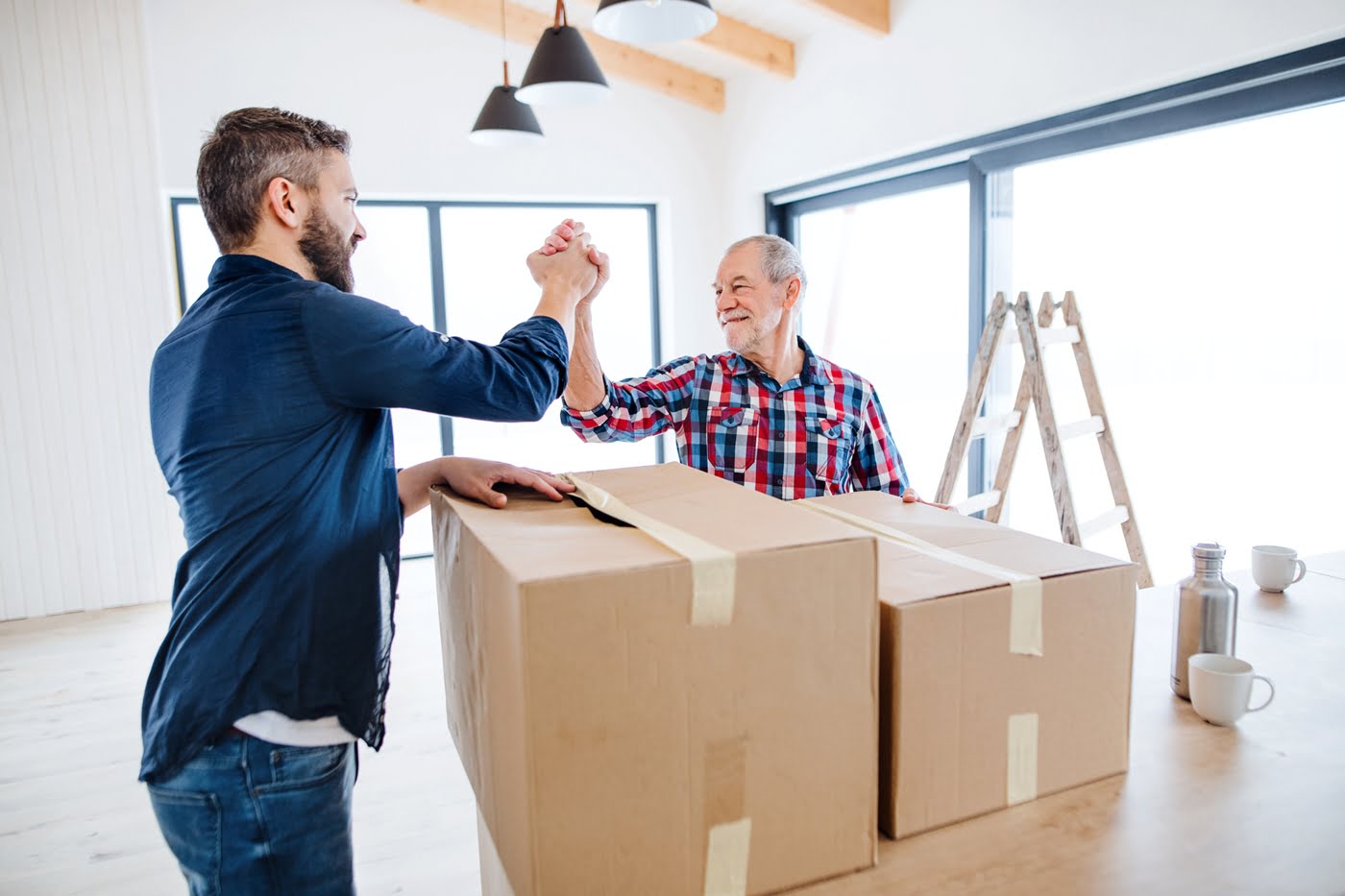 Father helps son with home purchase