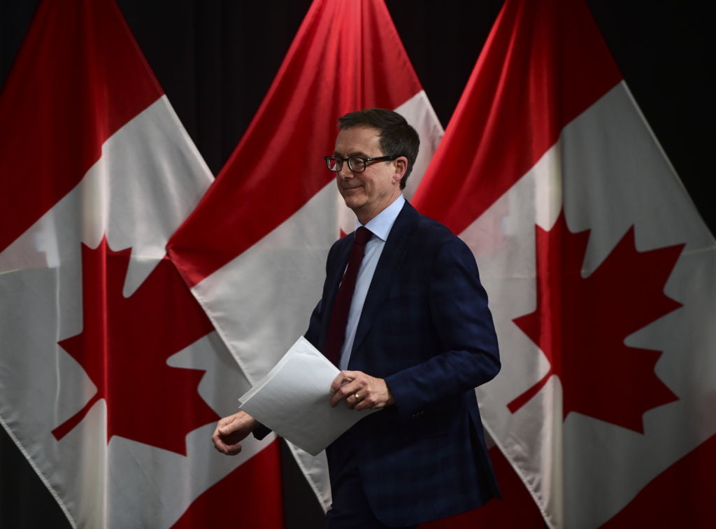 Bank Of Canada Governor Tiff Macklem delivers a speech